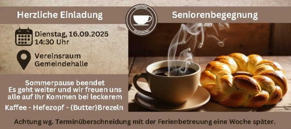 Einladung Seniorennachmittag 